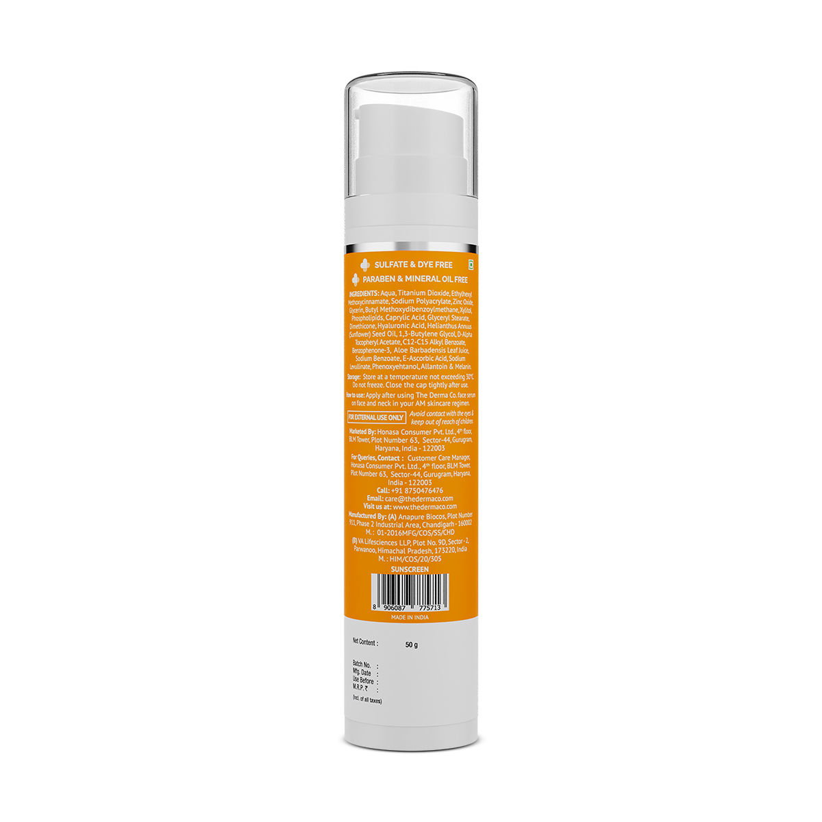 The Derma Co Hyaluronic Sunscreen Aqua Gel Gm Price Uses Side