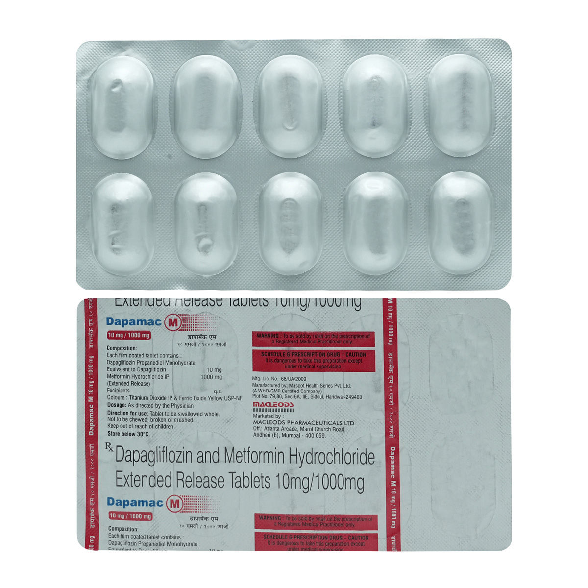 Dapamac M Mg Mg Tablet S Price Uses Side Effects