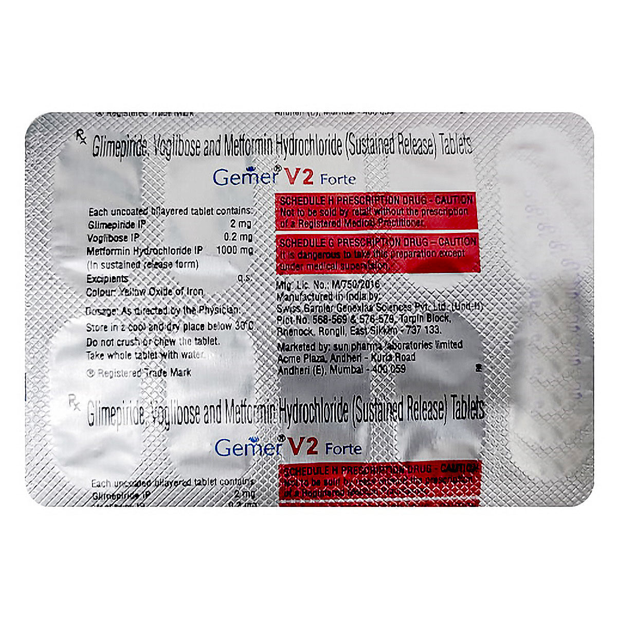 Gemer V Forte Tablet Uses Side Effects Price Apollo Pharmacy