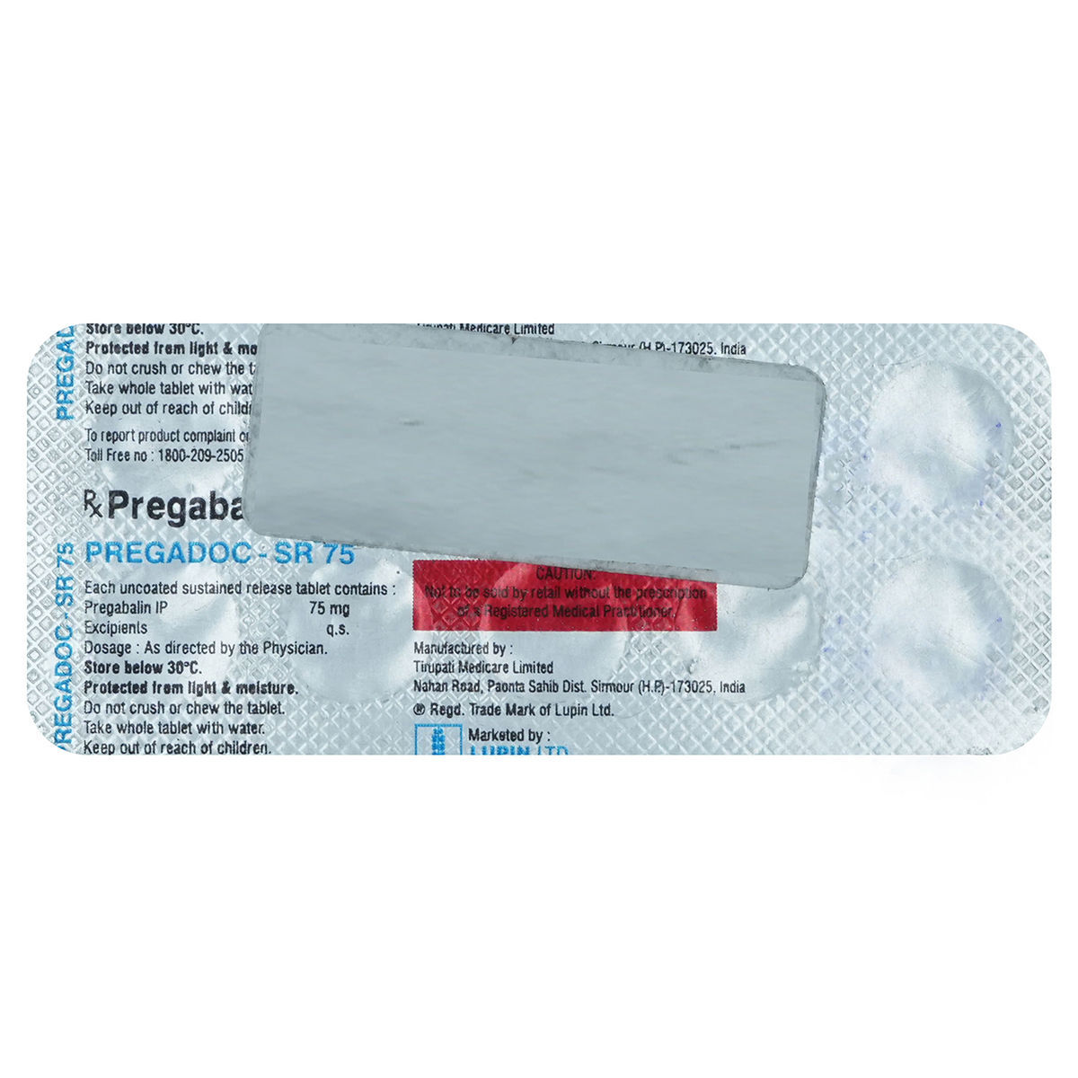 PREGADOC SR 75MG TABLET Uses Side Effects Price Apollo Pharmacy