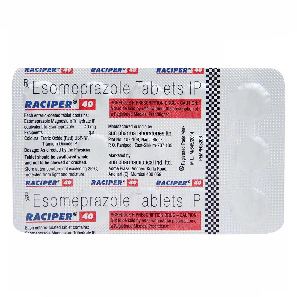 Raciper 40 Tablet 15 S Price Uses Side Effects Composition Apollo