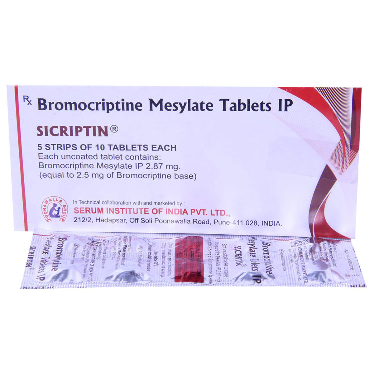 Sicriptin Tablet S Price Uses Side Effects Composition