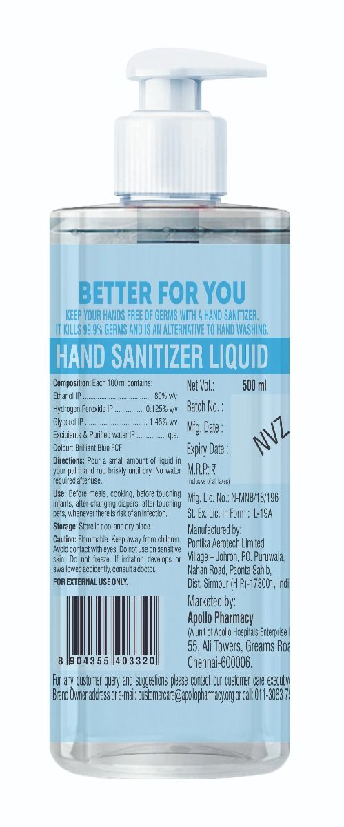 Apollo Life Hand Sanitizer Ml Pump Price Uses Side Effects