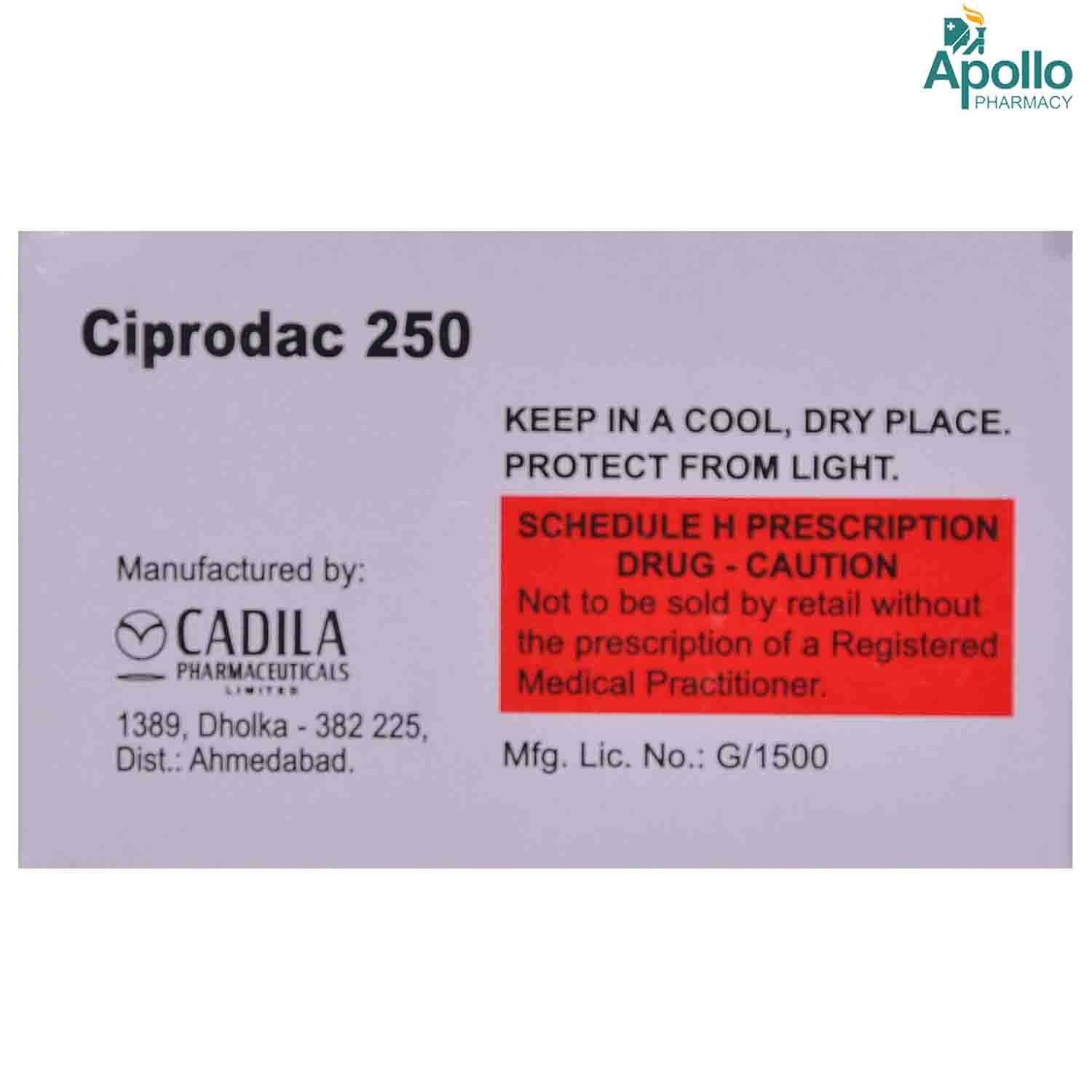 Ciprodac Mg Tablet Price Uses Side Effects Composition Apollo