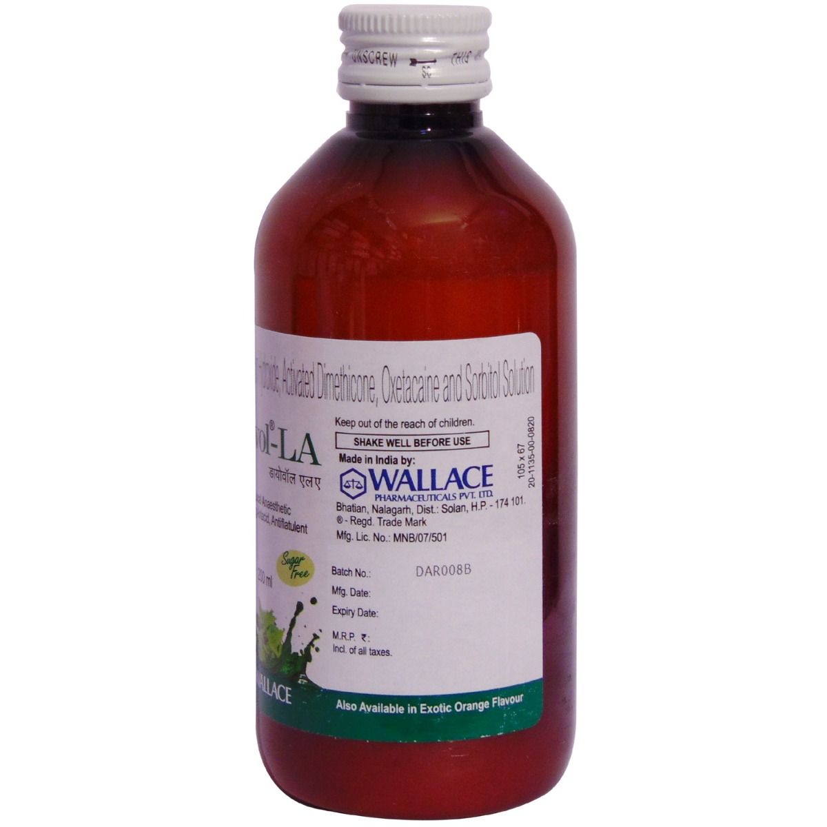 Diovol LA Sugar Free Mint Flavour Oral Solution 200 Ml Price Uses