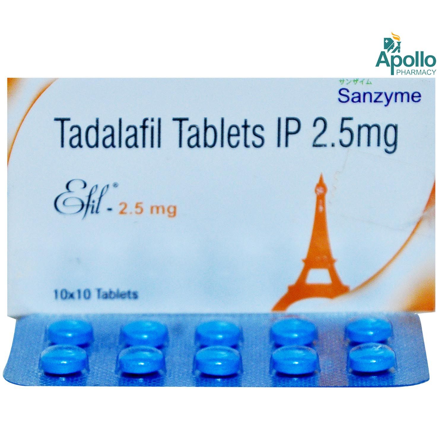 Efil 2 5 Mg Tablet 10 S Price Uses Side Effects Composition Apollo