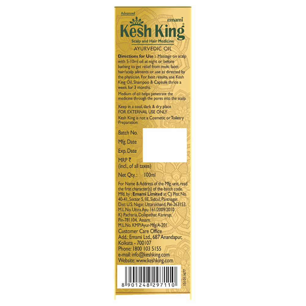 Kesh King Ayurvedic Scalp And Hair Medicine Ayurvedic Oil 100 Ml Price