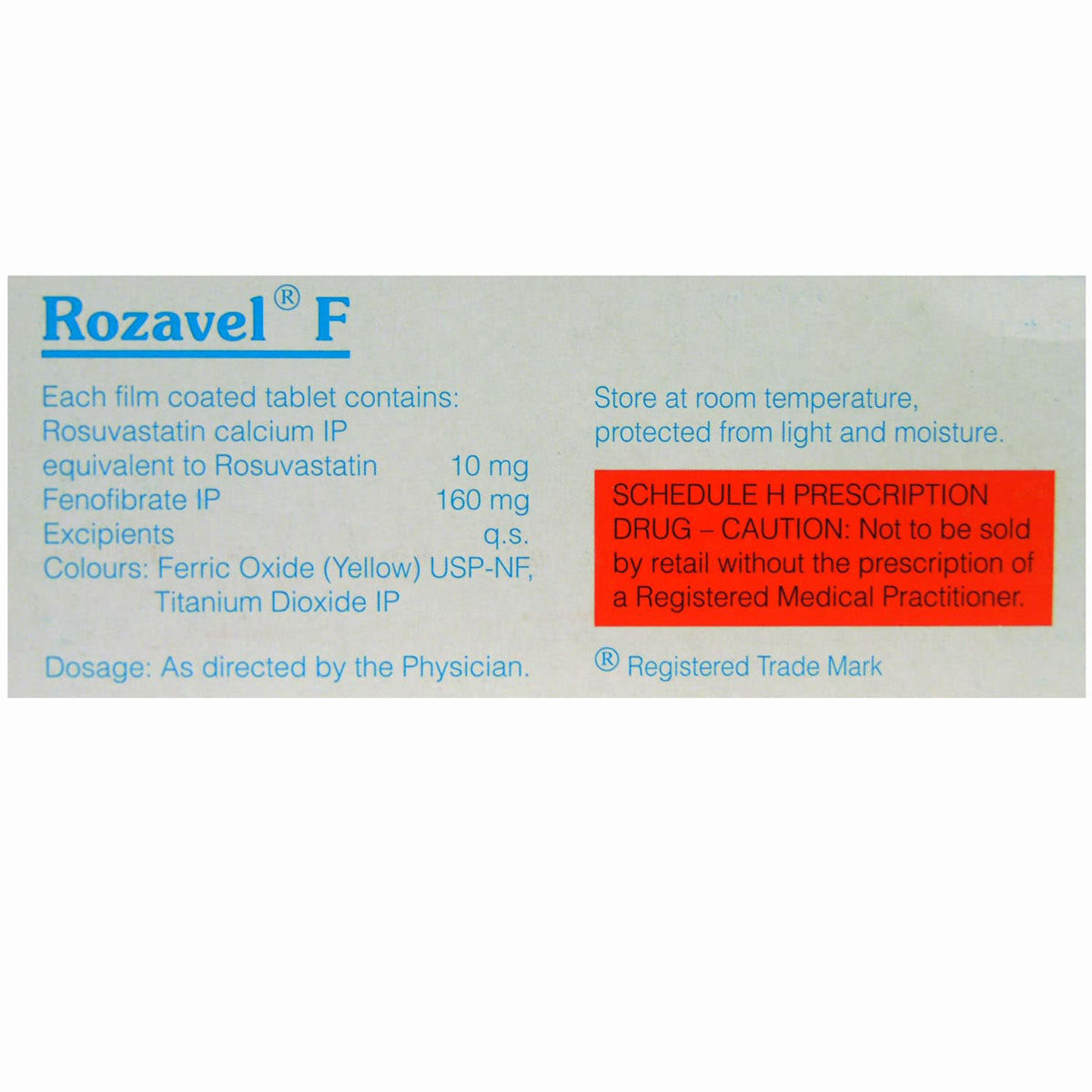 Rozavel F Tablet 10 S Price Uses Side Effects Composition Apollo