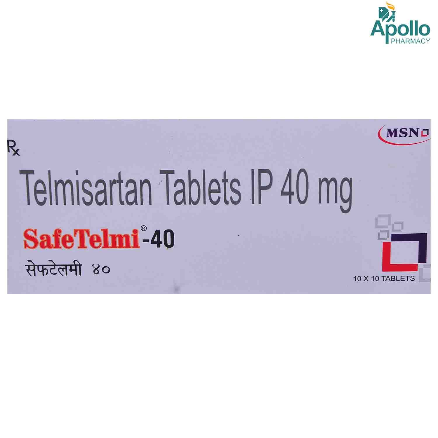 Safetelmi Mg Tablet Uses Side Effects Price Apollo Pharmacy