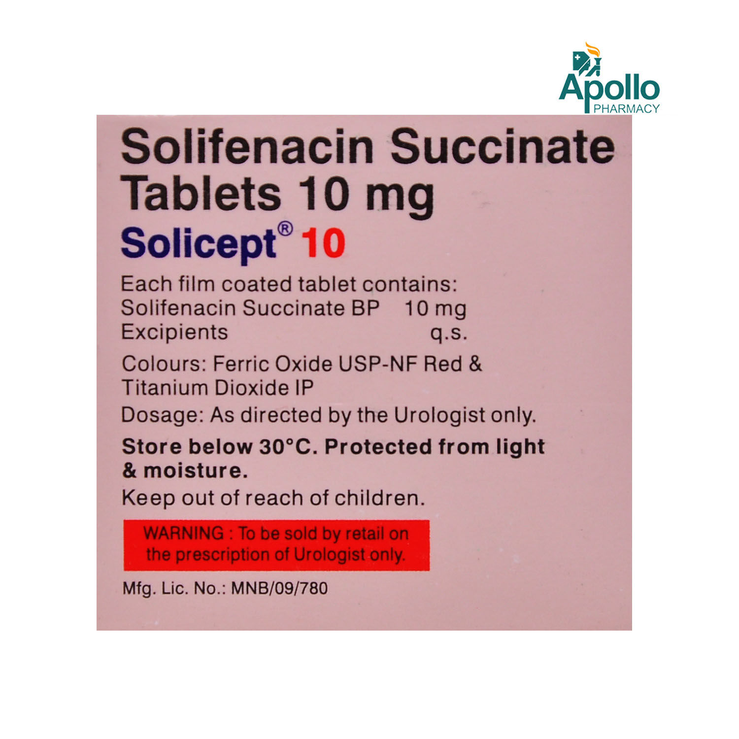 SOLICEPT 10MG TABLET Price Uses Side Effects Composition Apollo