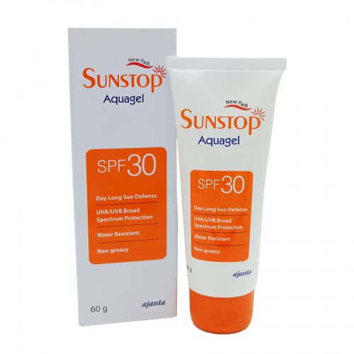 Sunstop Aquagel Sunscreen Gel SPF 30 UVA UVB 60 Gm Price Uses Side