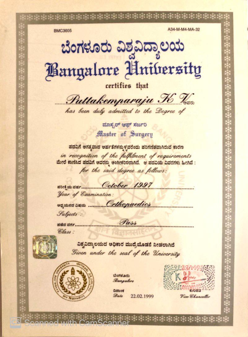 Orthopaedics - Master of Surgery