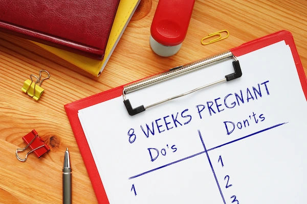 8 weeks pregnant