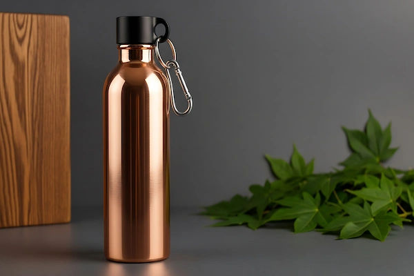 Drinking Water from a Copper Bottle