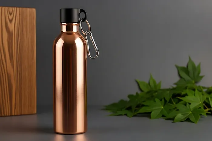 Drinking Water from a Copper Bottle