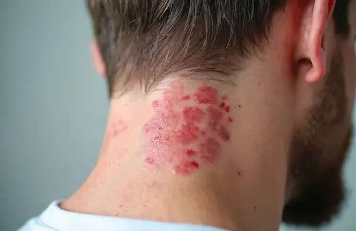 Psoriasis on Neck
