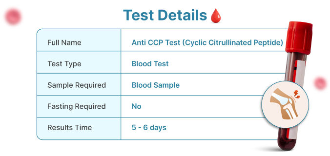 Anti CCP Test Details