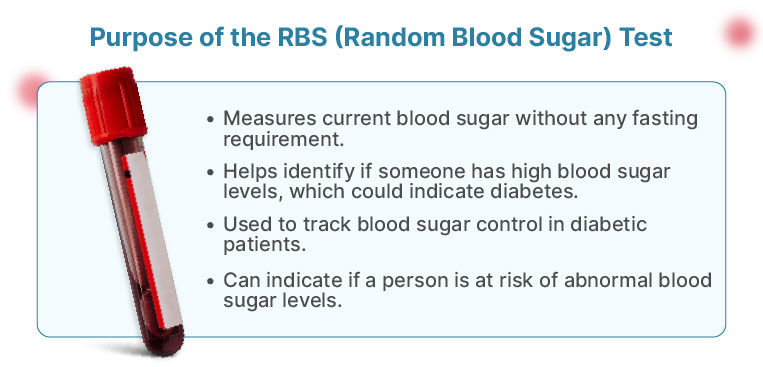 Purpose of a Random Glucose Test