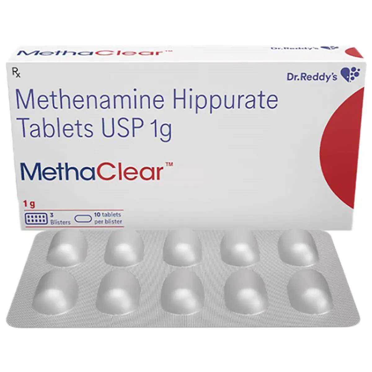Buy Methaclear 1 gm Tablet 10's online | Uses, Side Effects, Price and substitutes | Apollo Pharmacy