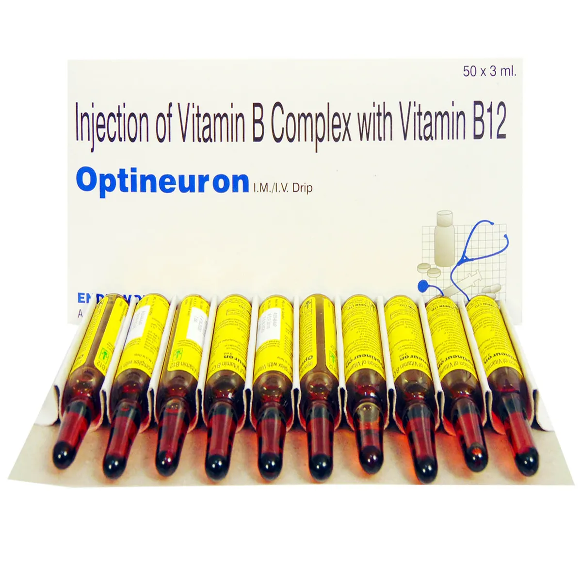 Buy Optineuron Injection 10 x 3 ml online | Uses, Side Effects, Price and substitutes