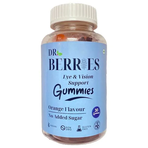 DR Berries Eye & Vision Support Sugar Free Orange Gummies 30's