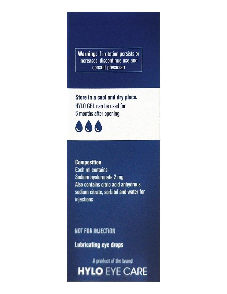 HyloGel Eye Drops 10 ml Price, Uses, Side Effects, Composition