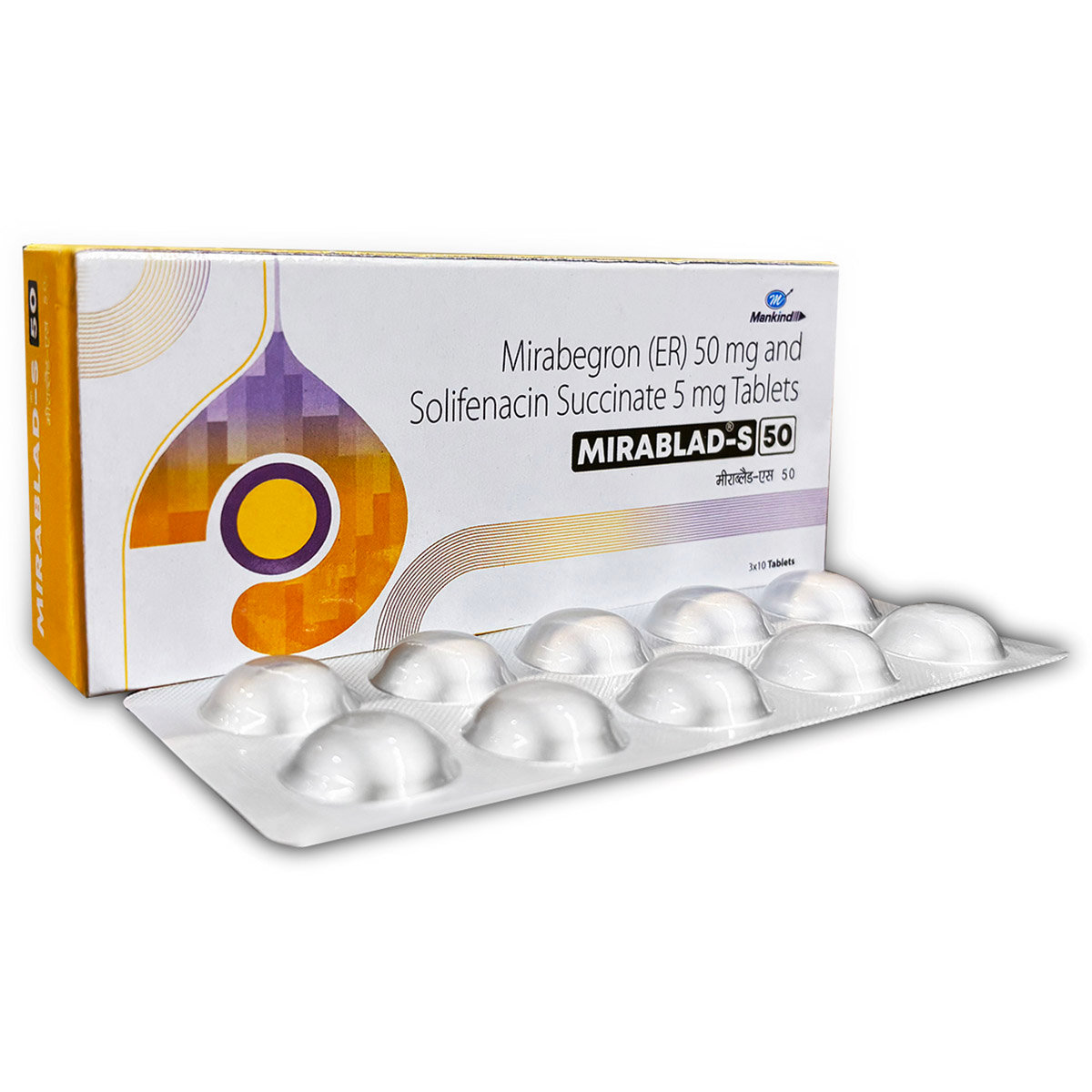 Mirablad-S 50 Tablet 10's, Pack of 10 Mirablad-S 50 Tablet 10's, Pack of 10