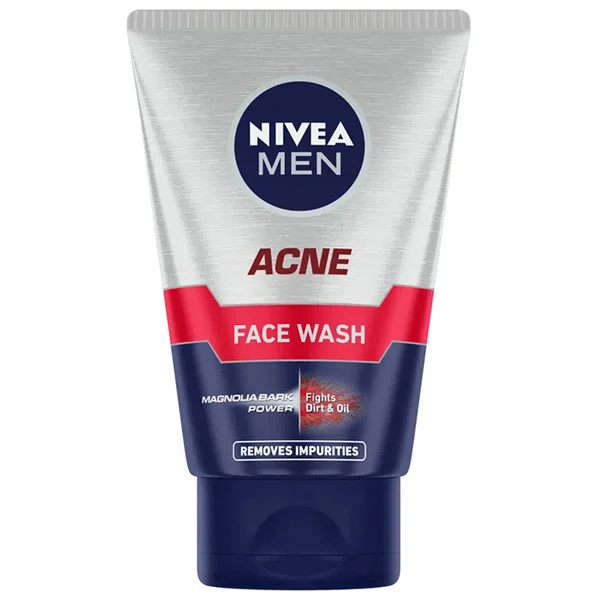 Nivea Men Acne Face Wash, 100 gm, Pack of 1
