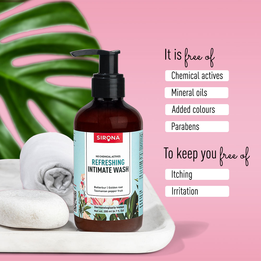 Sirona Refreshing Intimate Wash, 200 ml, Pack of 1 Sirona Refreshing Intimate Wash, 200 ml, Pack of 1