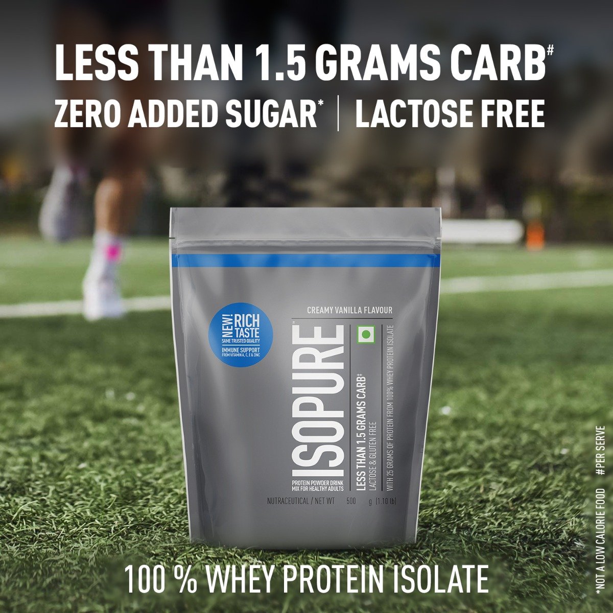 Isopure Less Than 1.5 gm Carb Creamy Vanilla Flavour Protein Powder, 500 gm, Pack of 1 Isopure Less Than 1.5 gm Carb Creamy Vanilla Flavour Protein Powder, 500 gm, Pack of 1