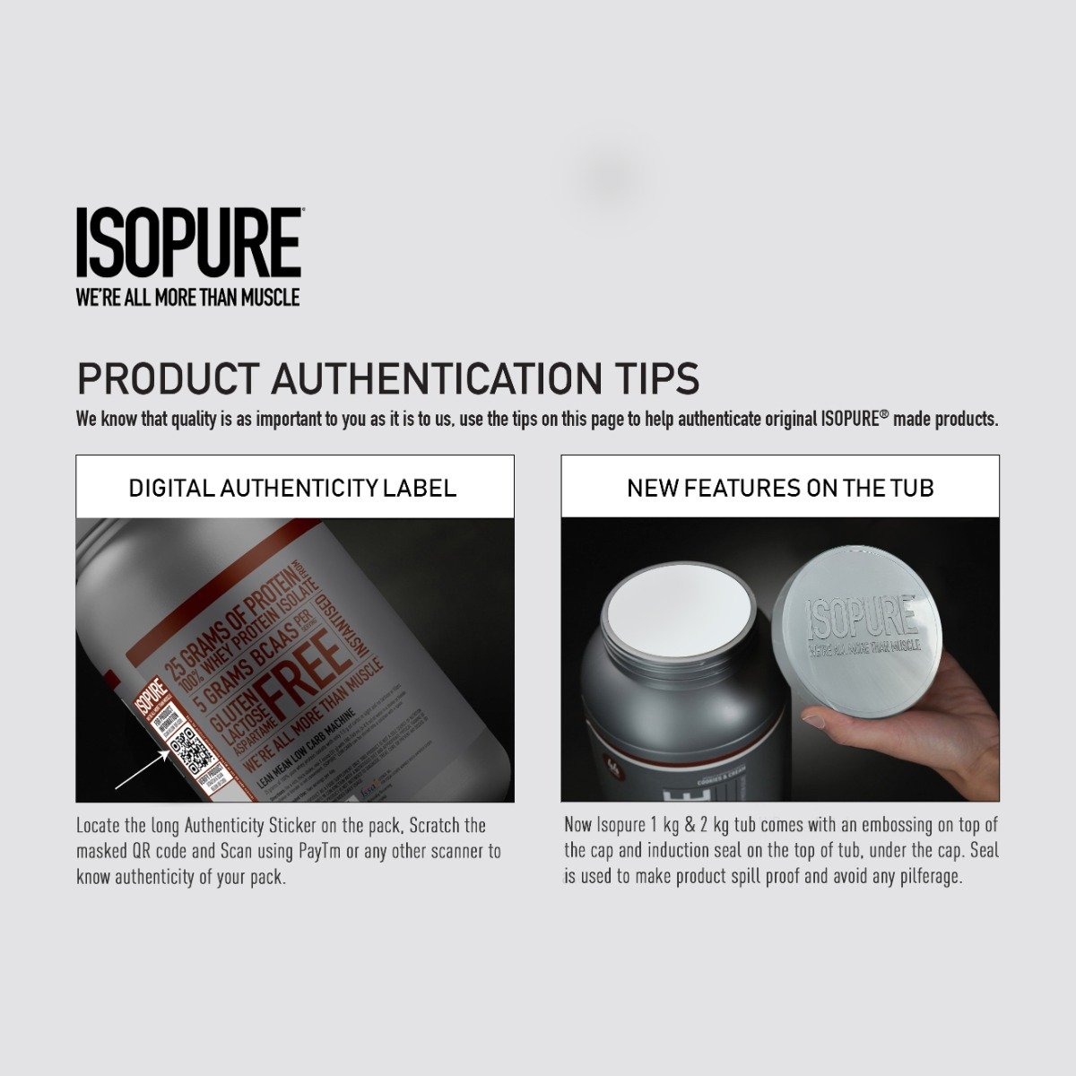 Isopure Less Than 1.5 gm Carbs 100% Whey Protein Isolate Cookies & Cream Flavour Powder, 2.20 lb, Pack of 1 Isopure Less Than 1.5 gm Carbs 100% Whey Protein Isolate Cookies & Cream Flavour Powder, 2.20 lb, Pack of 1