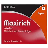 Maxirich Multivitamin &amp; Minerals Softgel, 10 Capsules, Pack of 10 CAPSULES