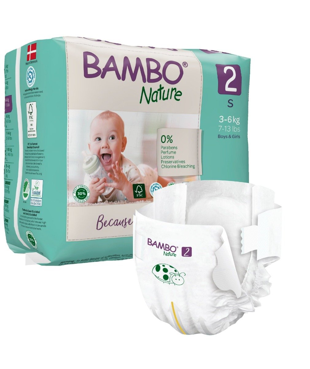 Bambo Nature Tape Diapers Small, 30 Count, Pack of 1 Bambo Nature Tape Diapers Small, 30 Count, Pack of 1