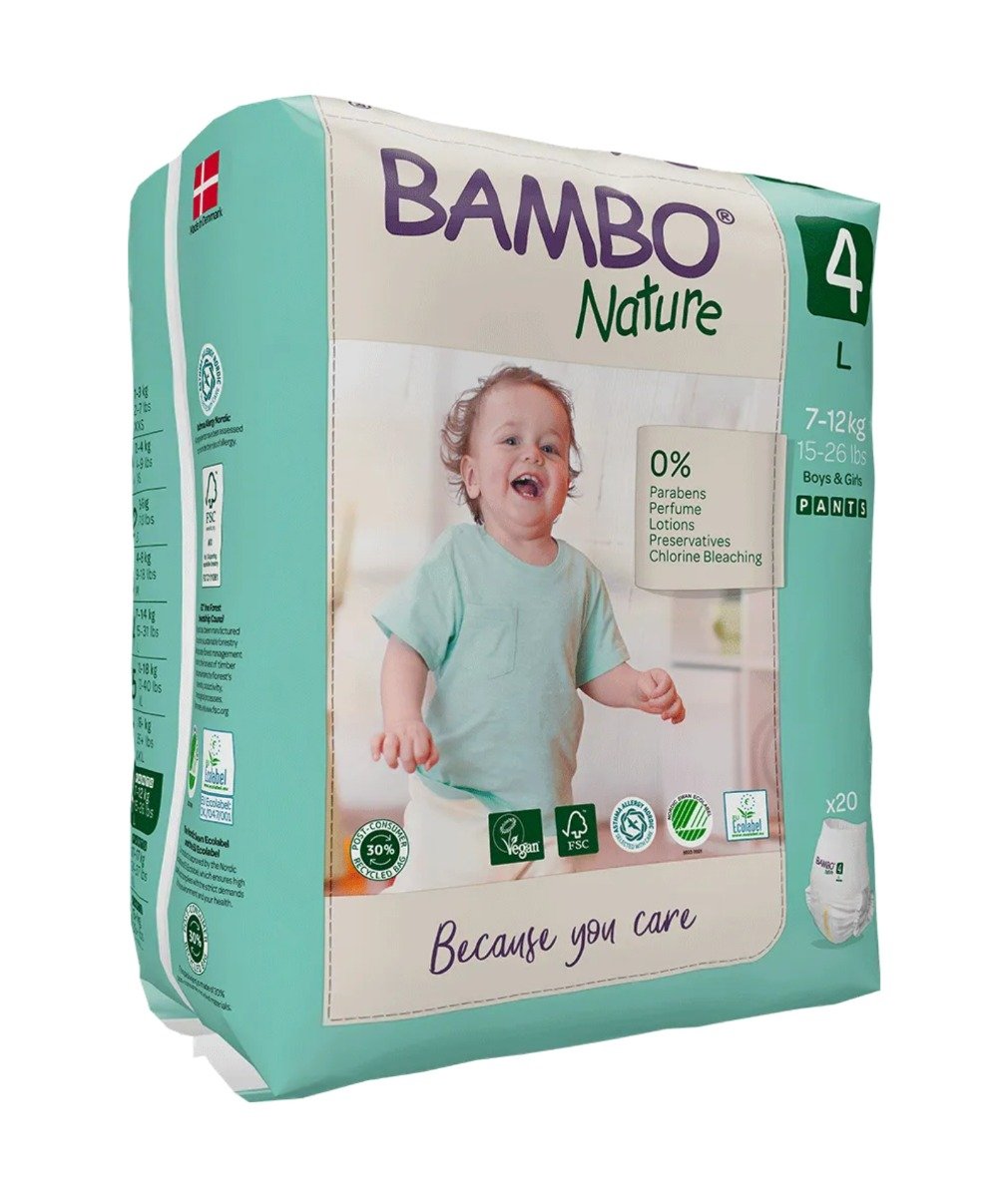 Bambo Nature Pant Diapers Large, 20 Count, Pack of 1 Bambo Nature Pant Diapers Large, 20 Count, Pack of 1