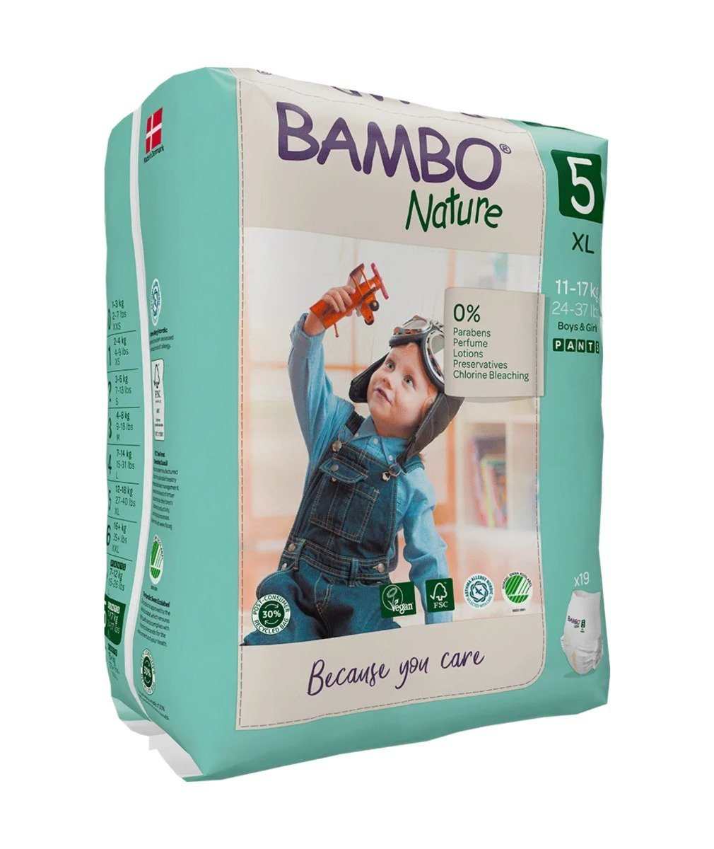 Bambo Nature Pant Diapers XL, 19 Count, Pack of 1 Bambo Nature Pant Diapers XL, 19 Count, Pack of 1