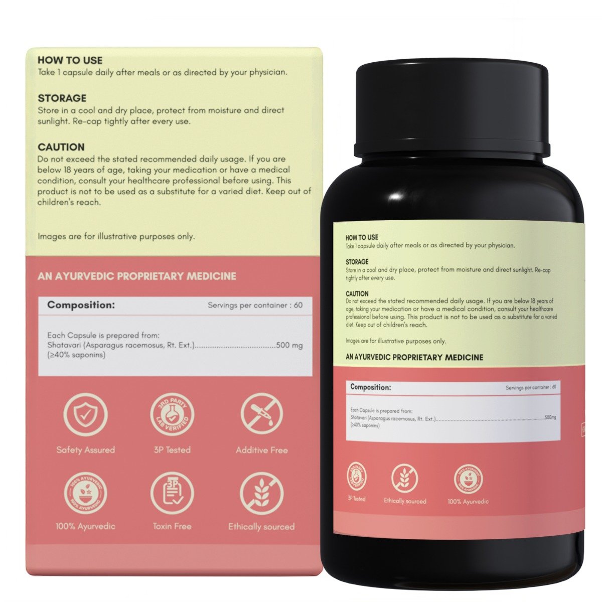 Rasayanam 500mg Shatavari for Women Natural, 60 Capsules, Pack of 1 Rasayanam 500mg Shatavari for Women Natural, 60 Capsules, Pack of 1