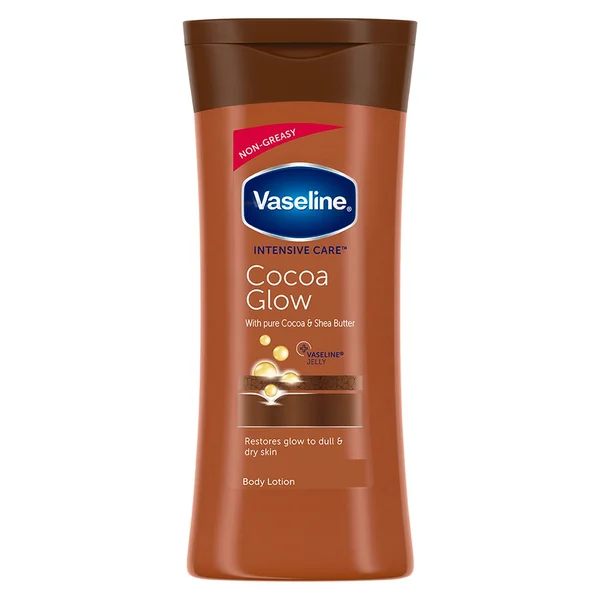 Vaseline Intensive Care Cocoa Glow Body Lotion 90 ml | With Cocoa Butter | Provides 48 hrs Of Moisturization | Non Greasy & Fast Absorbing | For Dry Skin