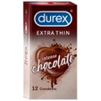 Durex Extra Thin Intense Chocolate Flavour Condoms, 12 Count