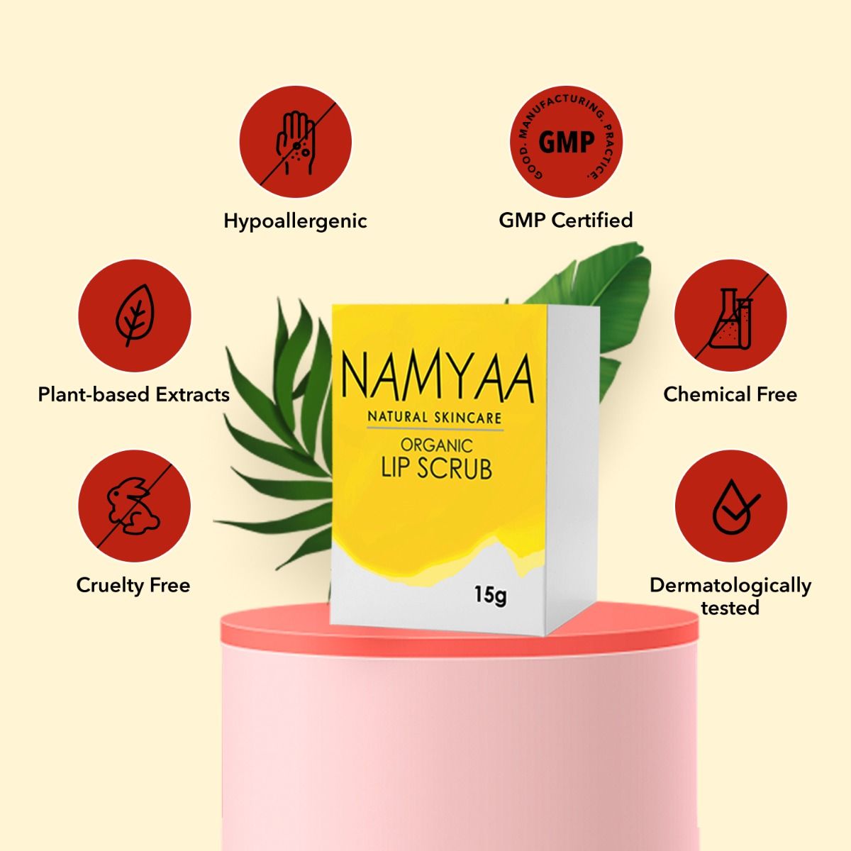 Namyaa Organic Lip Scrub, 15 gm, Pack of 1 
