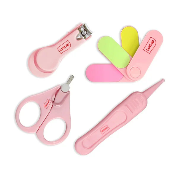 Luvlap Baby Nail Grooming Set Pink for 0M+ (19183), 1 Kit, Pack of 1