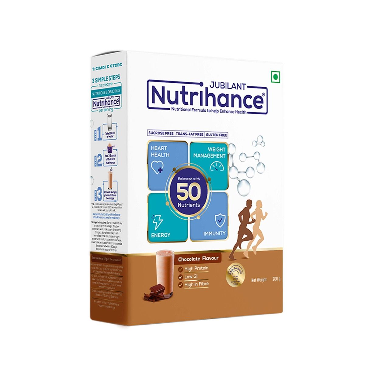 Buy Nutrihance Sugar Free Chocolate Flavour Powder 200 gm Online