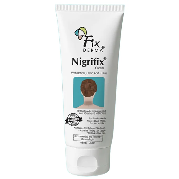 Fixderma Nigrifix Cream for Dark Neck, Elbow &amp; Knee, 50g - Underarm Whitening Cream with Lactic Acid, Pack of 1
