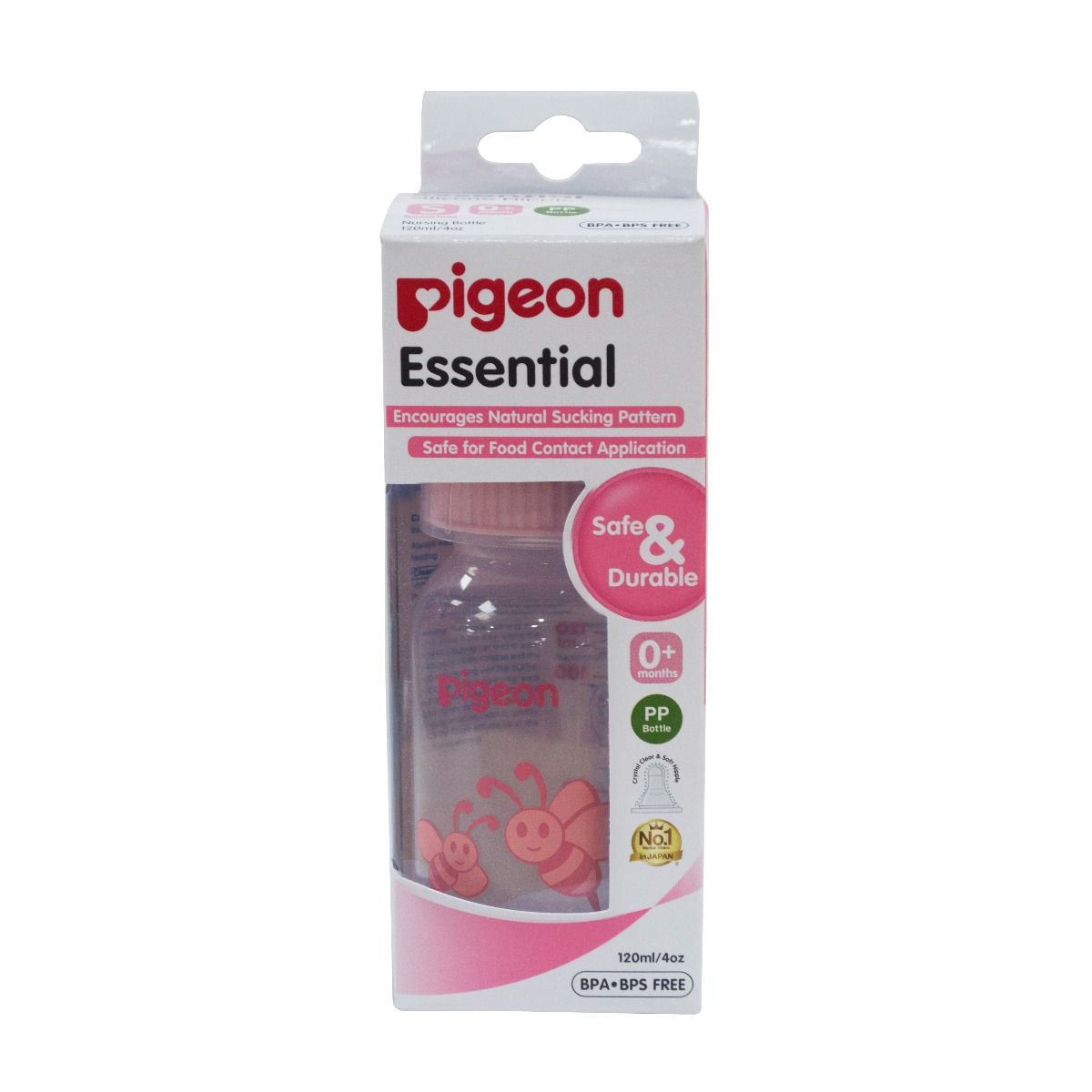 Pigeon Essential PP Feeding Bottle, 120 ml, Pack of 1 