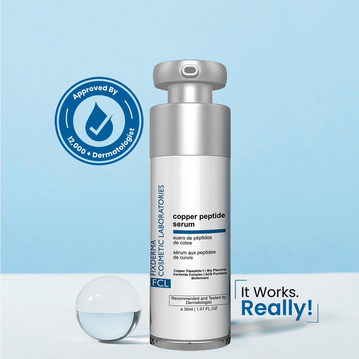 Fixderma Copper Peptide Serum, 30 ml, Pack of 1 Fixderma Copper Peptide Serum, 30 ml, Pack of 1