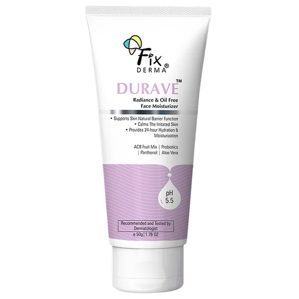 Fixderma Durave Radiance & Oil Free Face Moisturizer, 50 gm