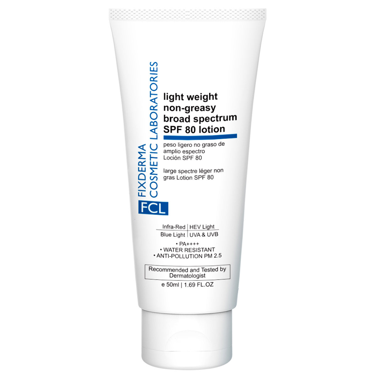 Fixderma Light Weight Non-Greasy Broad Spectrum SPF 80 Lotion, 50 ml, Pack of 1 Fixderma Light Weight Non-Greasy Broad Spectrum SPF 80 Lotion, 50 ml, Pack of 1
