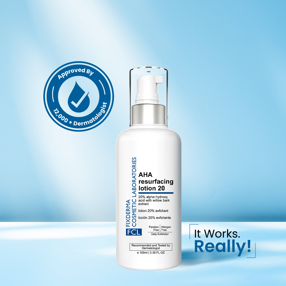 Fixderma Cosmetic Laboratories (FCL) AHA 20% Lotion, 100 ml, Pack of 1 Fixderma Cosmetic Laboratories (FCL) AHA 20% Lotion, 100 ml, Pack of 1