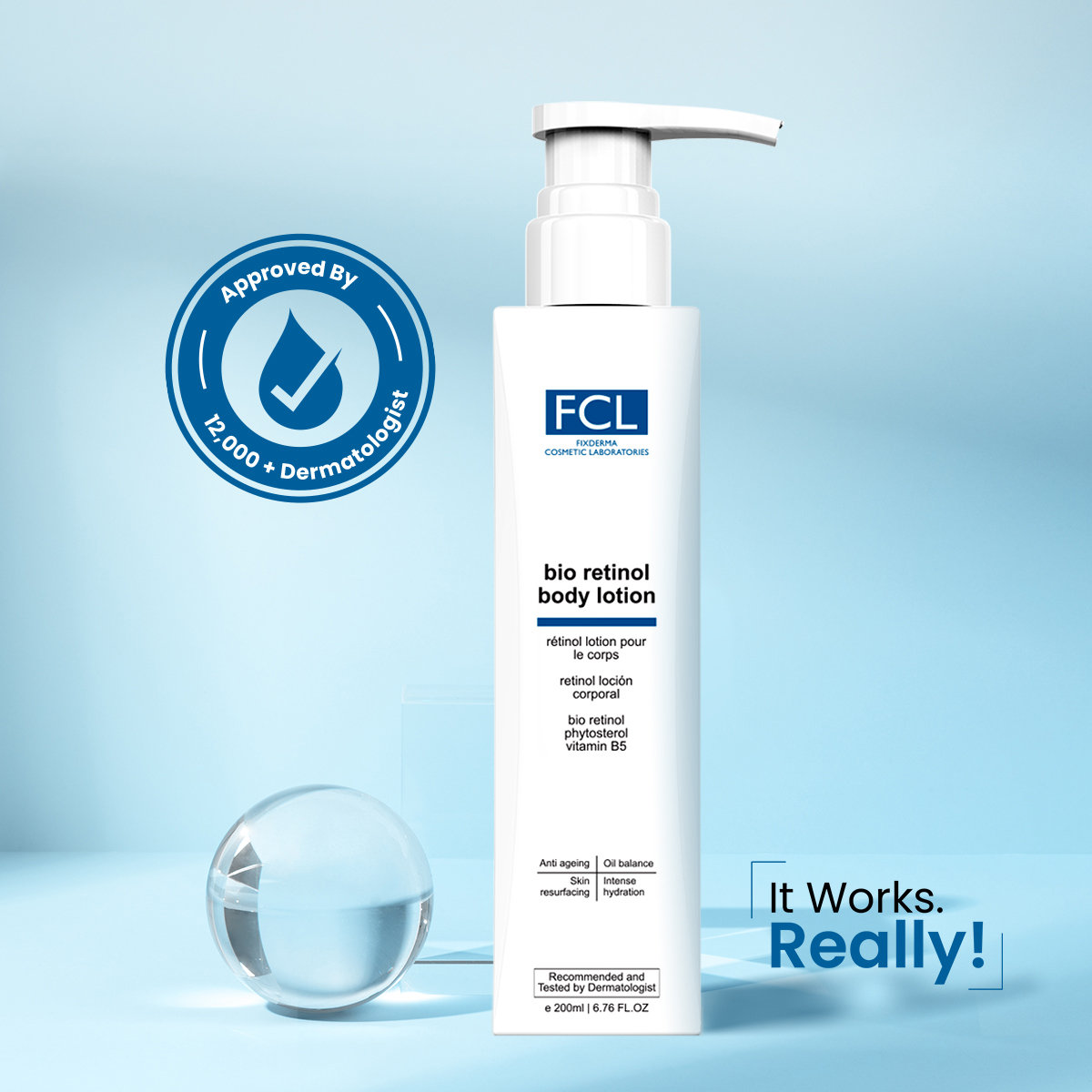 Fixderma Cosmetic Laboratories (FCL) Bio Retinol Body Lotion, 200 ml, Pack of 1 Fixderma Cosmetic Laboratories (FCL) Bio Retinol Body Lotion, 200 ml, Pack of 1