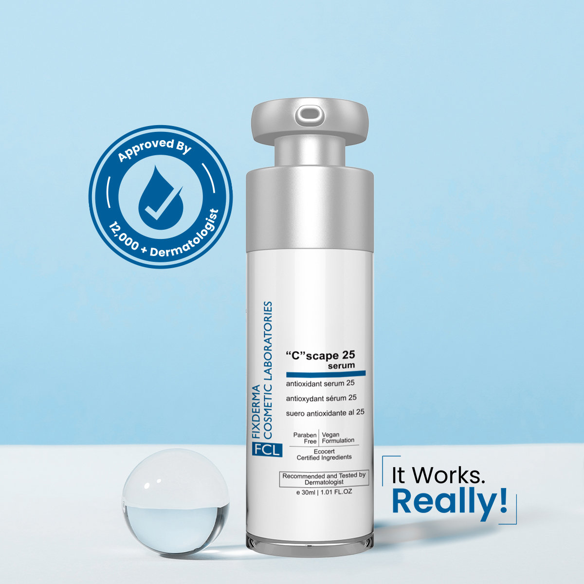 Fixderma C Scape 25 Serum, 30 ml, Pack of 1 Fixderma C Scape 25 Serum, 30 ml, Pack of 1