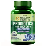 Vlado's Himalayan Organics Probiotics 60 Billion CFU + 170Mg Prebiotics + 24 Strains Supplement, 60 Veg Capsules | Better Nutrient Absorption